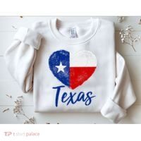 Texas Strong State Flag Heart Sweatshirt thumb 2