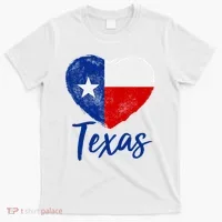 Texas Strong State Flag Heart T-Shirt thumb 0