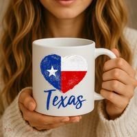 Texas Strong State Flag Heart Coffee Mug thumb 3