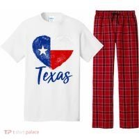 Texas Strong State Flag Heart Pajama Set thumb 0