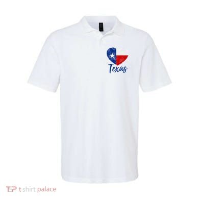 Texas Strong State Flag Heart Polo