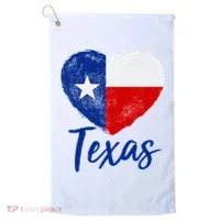Texas Strong State Flag Heart Golf Towel thumb 0