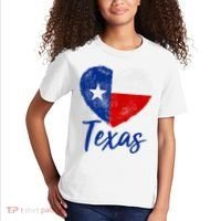 Texas Strong State Flag Heart Kids T-Shirt thumb 2