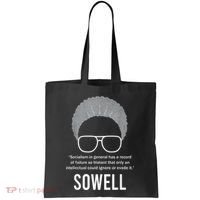 Thomas Sowell Socialism Quote Black History Month Tote Bag thumb 0