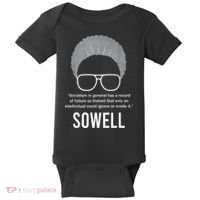 Thomas Sowell Socialism Quote Black History Month Baby Bodysuit thumb 0