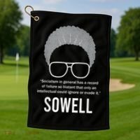 Thomas Sowell Socialism Quote Black History Month Golf Towel thumb 1