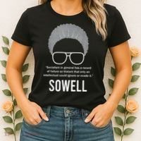 Thomas Sowell Socialism Quote Black History Month Women's T-Shirt thumb 2