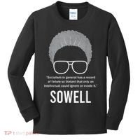 Thomas Sowell Socialism Quote Black History Month Kids Long Sleeve Shirt thumb 0
