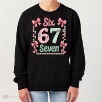 Trendy Six Seven 67 Meme 6-7 Cute Funny Women's Sweatshirt thumb 0