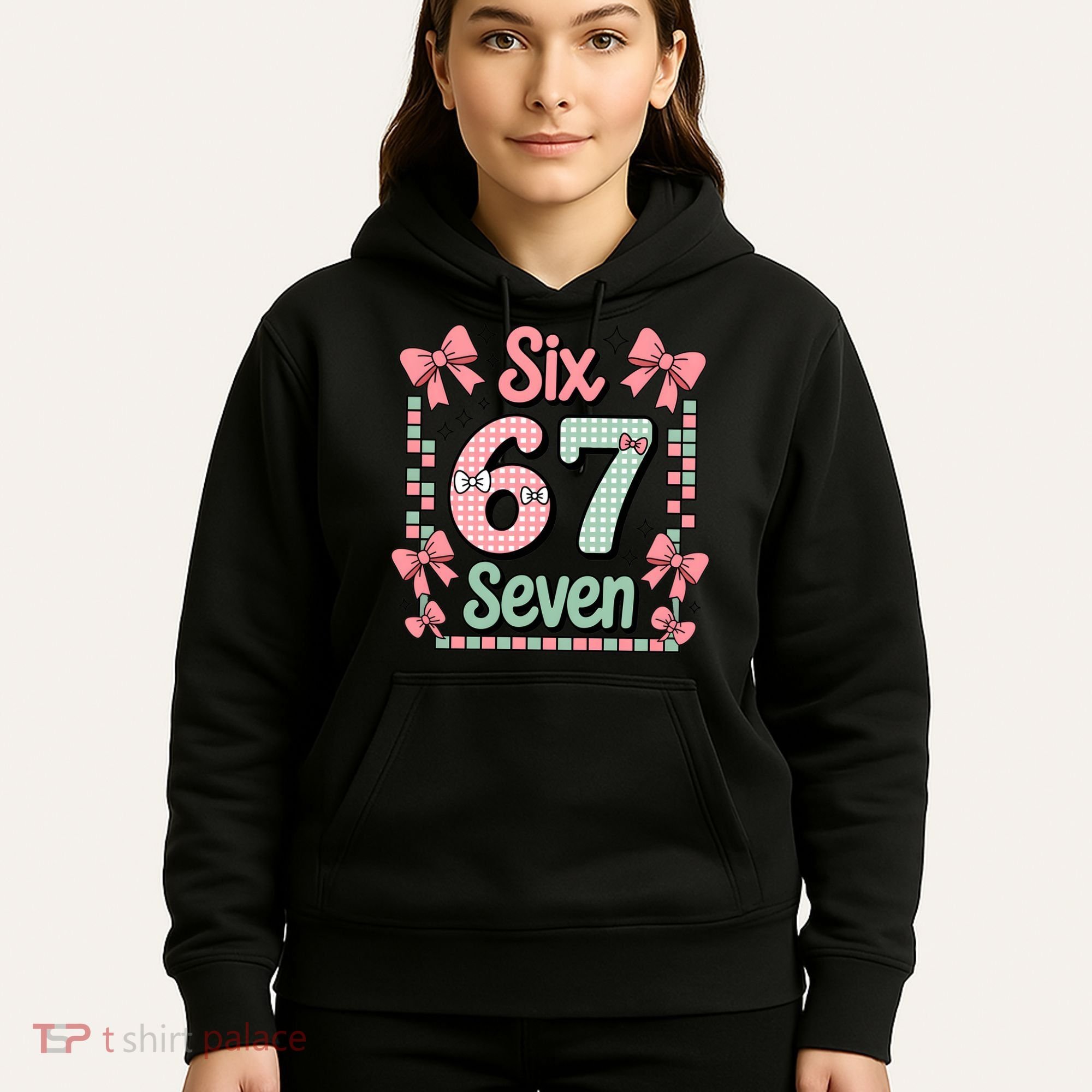 Trendy Six Seven 67 Meme 6-7 Cute Funny Hoodie