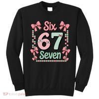 Trendy Six Seven 67 Meme 6-7 Cute Funny Sweatshirt thumb 0