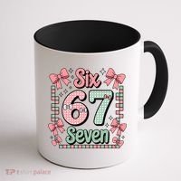 Trendy Six Seven 67 Meme 6-7 Cute Funny Coffee Mug thumb 1