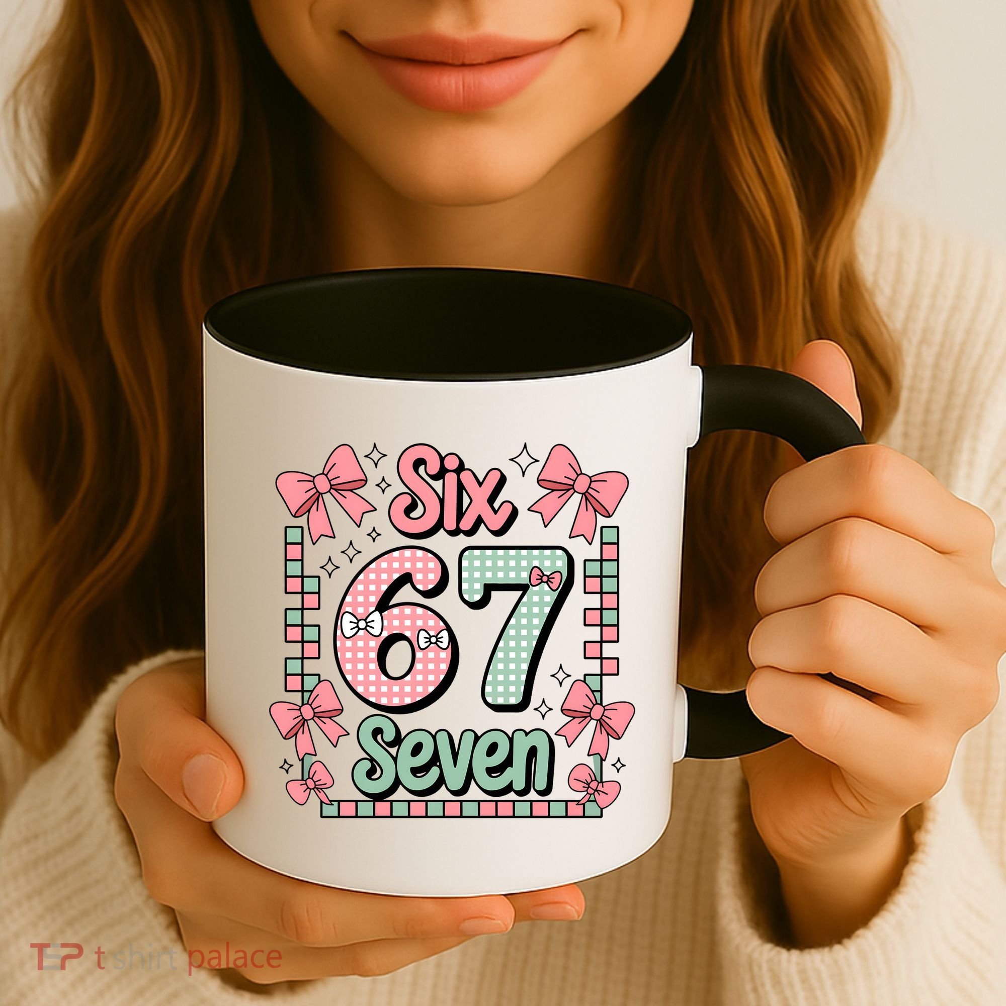 Trendy Six Seven 67 Meme 6-7 Cute Funny Coffee Mug