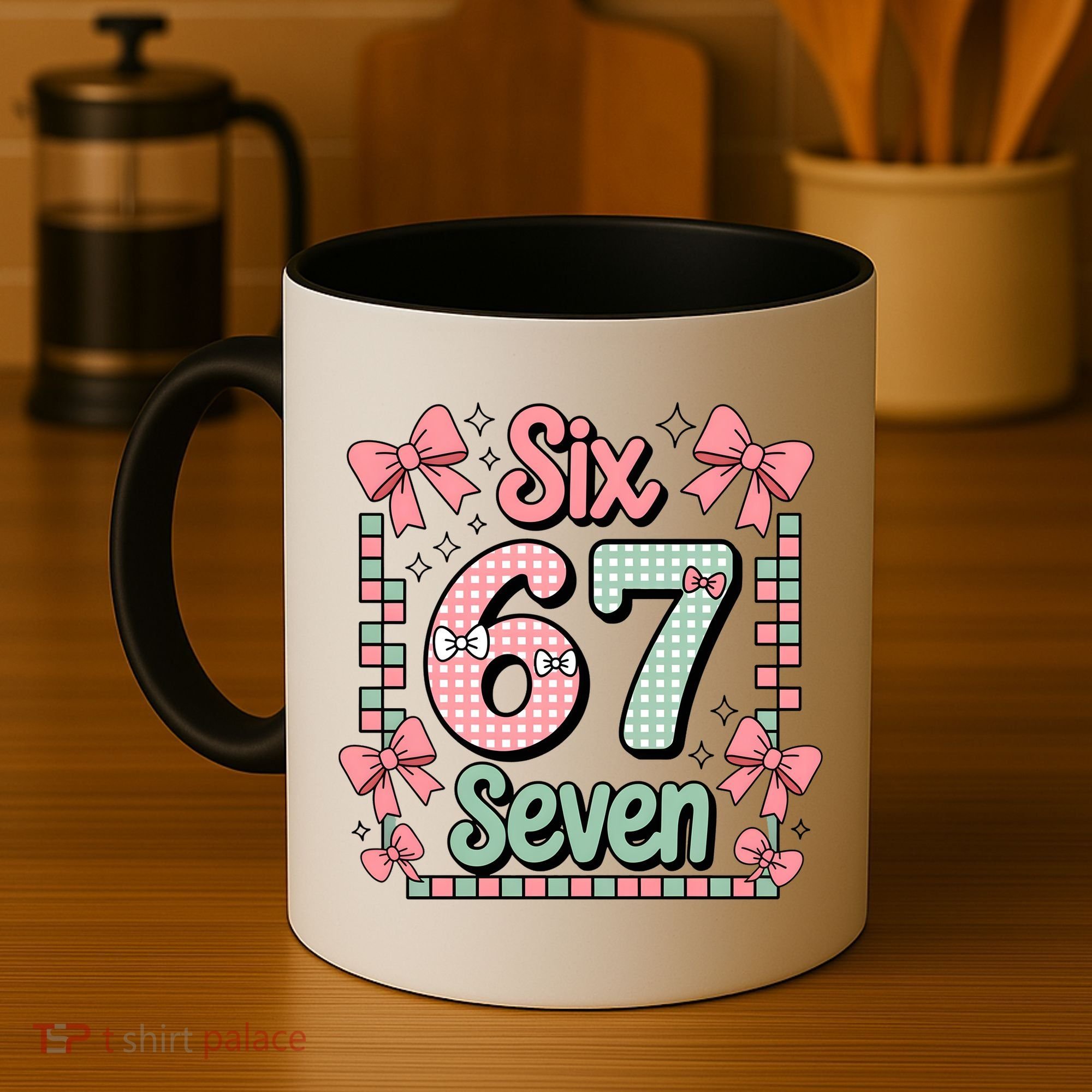 Trendy Six Seven 67 Meme 6-7 Cute Funny Coffee Mug