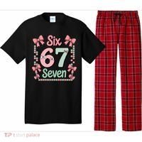 Trendy Six Seven 67 Meme 6-7 Cute Funny Pajama Set thumb 0
