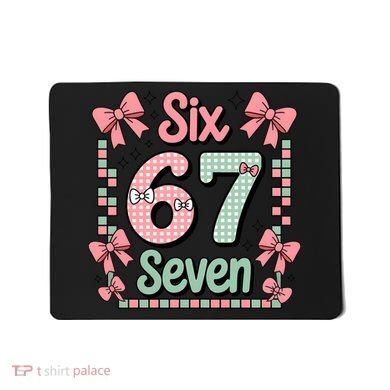 Trendy Six Seven 67 Meme 6-7 Cute Funny Mousepad