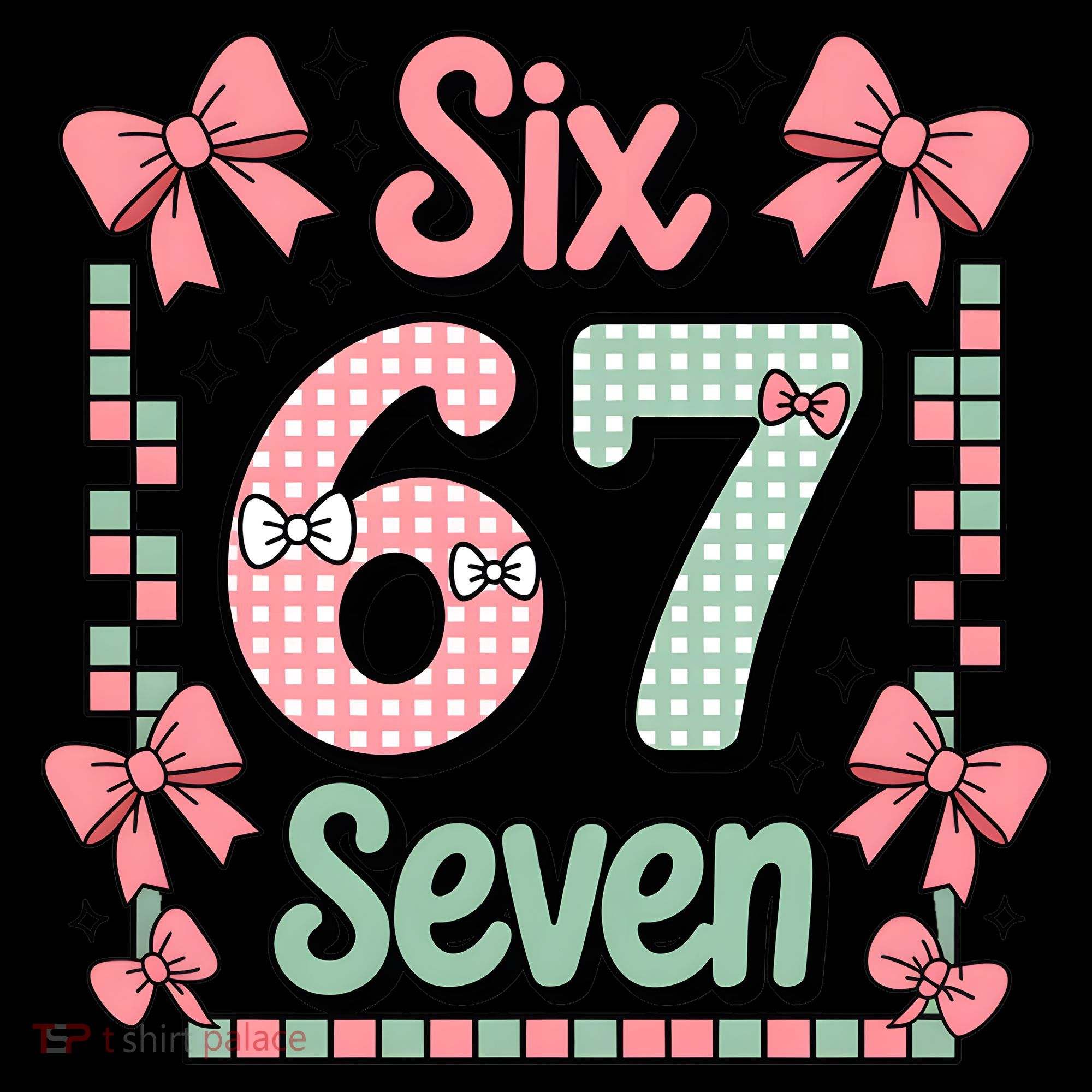 Trendy Six Seven 67 Meme 6-7 Cute Funny Mousepad