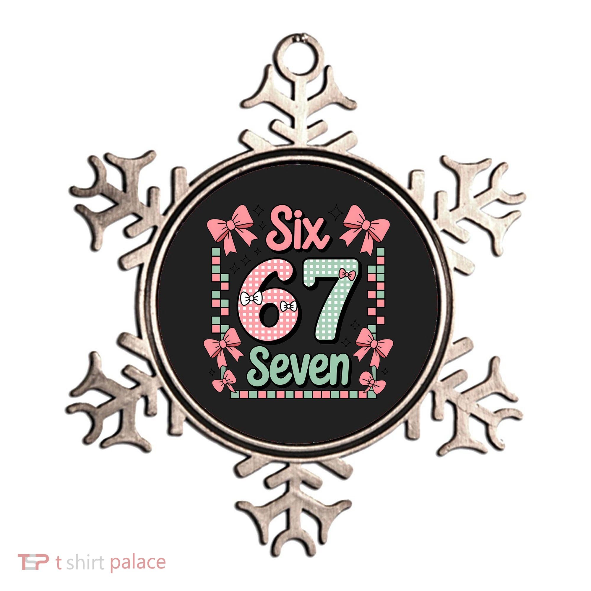Trendy Six Seven 67 Meme 6-7 Cute Funny Ornament
