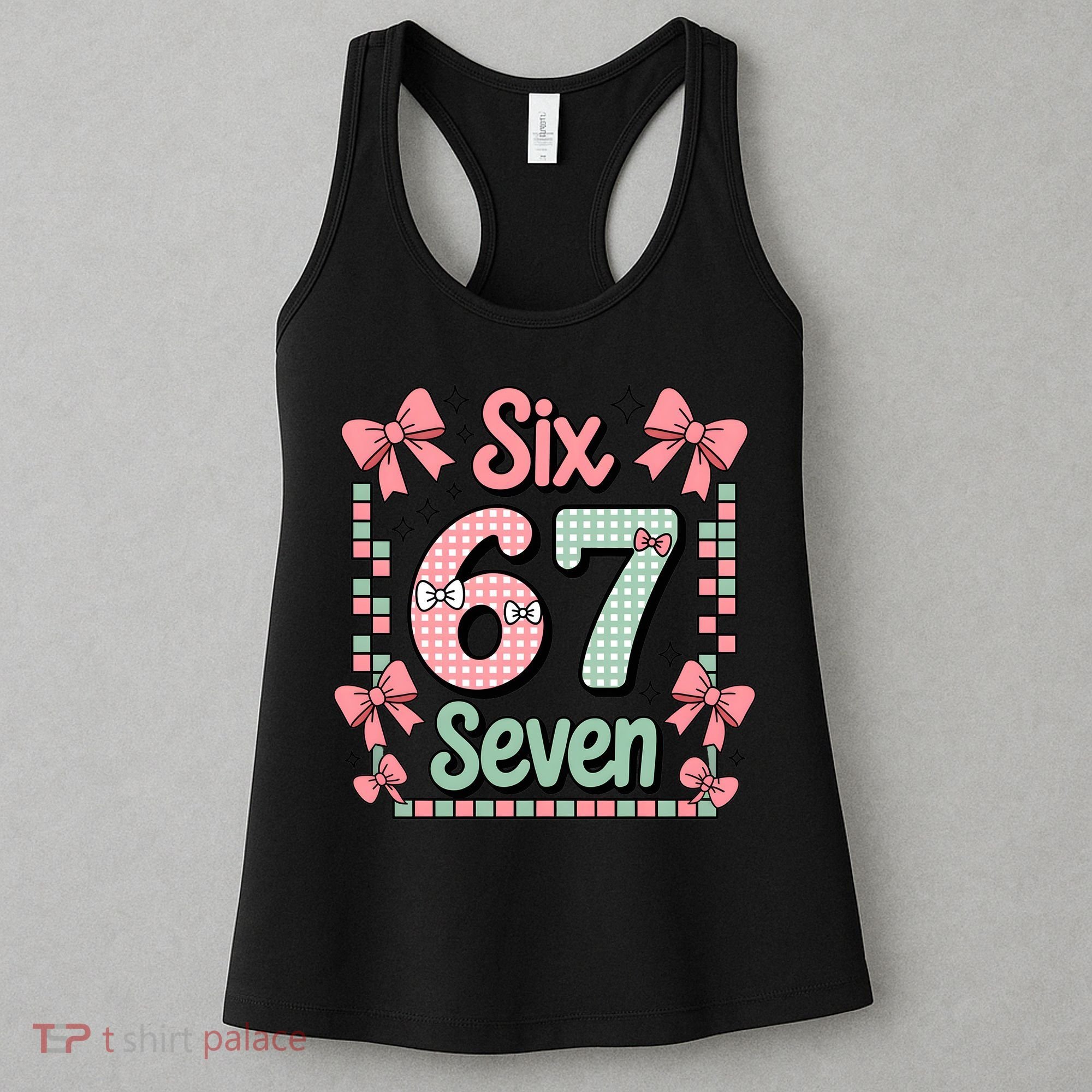 Trendy Six Seven 67 Meme 6-7 Cute Funny Women's Tank Top