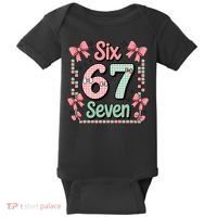 Trendy Six Seven 67 Meme 6-7 Cute Funny Baby Bodysuit thumb 0