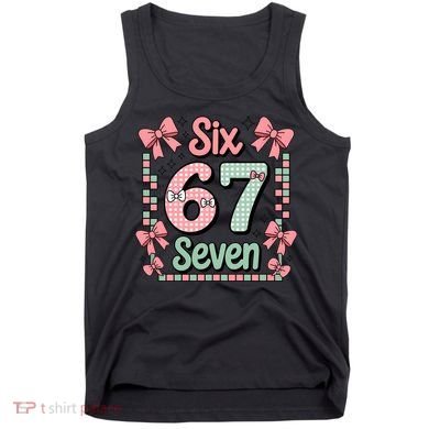 Trendy Six Seven 67 Meme 6-7 Cute Funny Tank Top