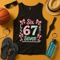 Trendy Six Seven 67 Meme 6-7 Cute Funny Tank Top thumb 4