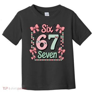 Trendy Six Seven 67 Meme 6-7 Cute Funny Toddler T-Shirt