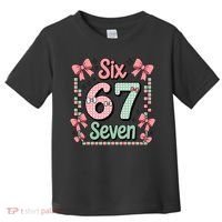 Trendy Six Seven 67 Meme 6-7 Cute Funny Toddler T-Shirt thumb 0