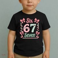 Trendy Six Seven 67 Meme 6-7 Cute Funny Toddler T-Shirt thumb 2