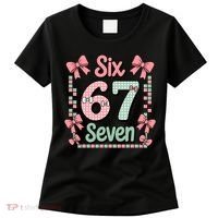 Trendy Six Seven 67 Meme 6-7 Cute Funny Women's T-Shirt thumb 0