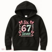 Trendy Six Seven 67 Meme 6-7 Cute Funny Kids Hoodie thumb 0
