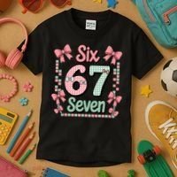 Trendy Six Seven 67 Meme 6-7 Cute Funny Kids T-Shirt thumb 3