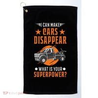Towing Service Super Power Tow Truck Golf Towel thumb 0