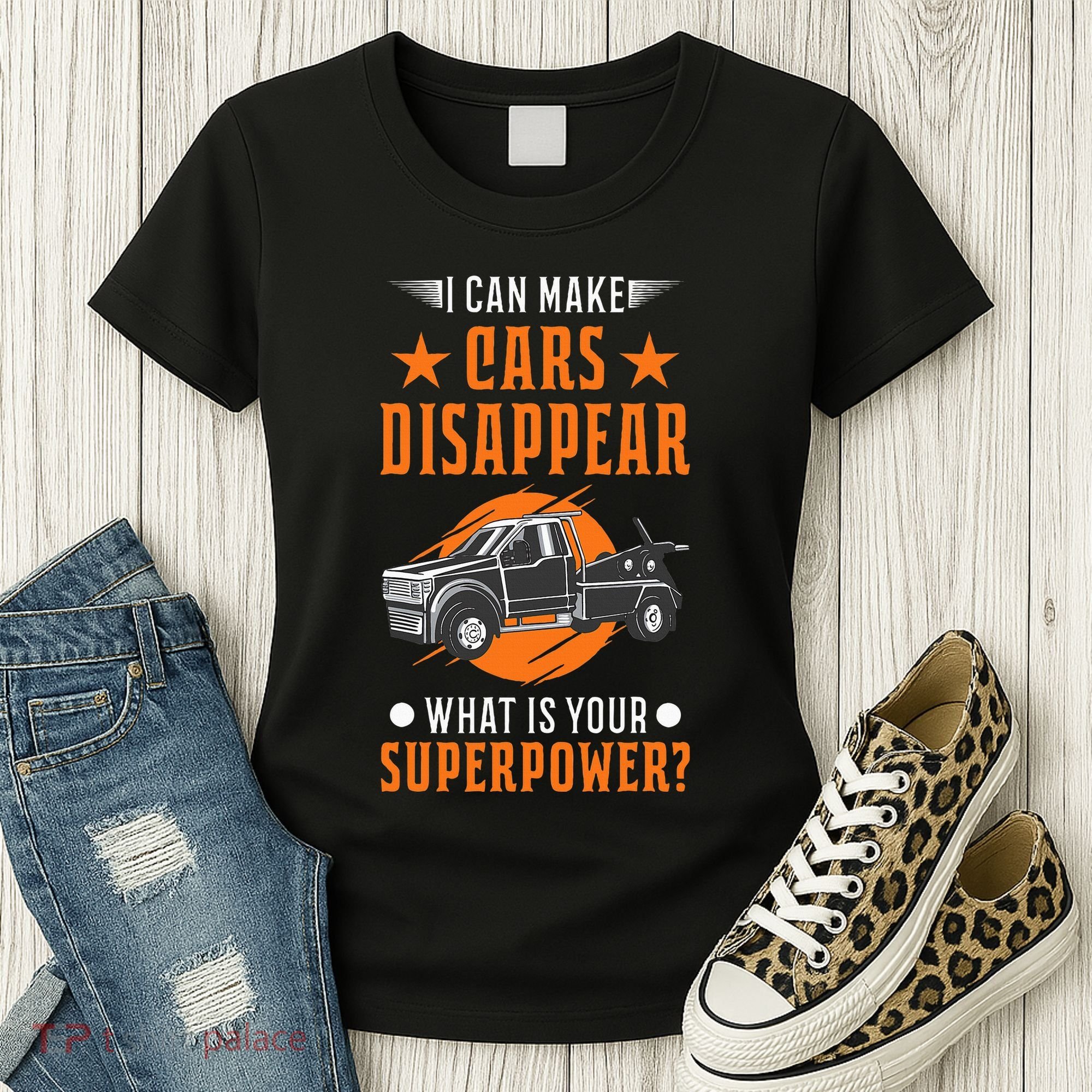 Towing Service Super Power Tow Truck Women's T-Shirt