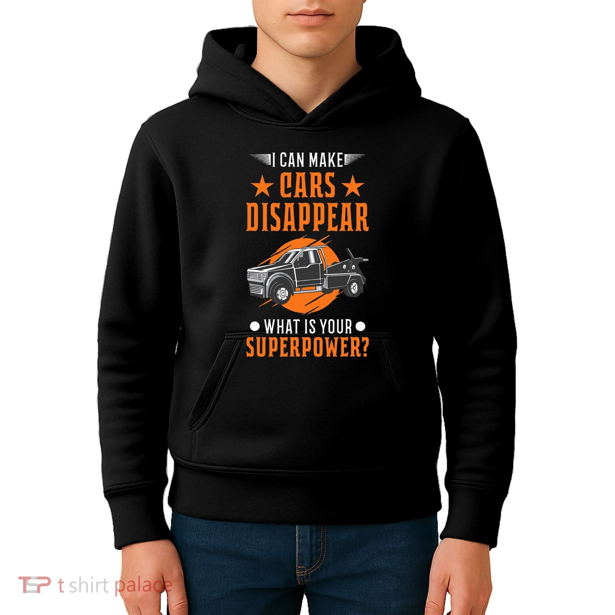 Towing Service Super Power Tow Truck Kids Hoodie