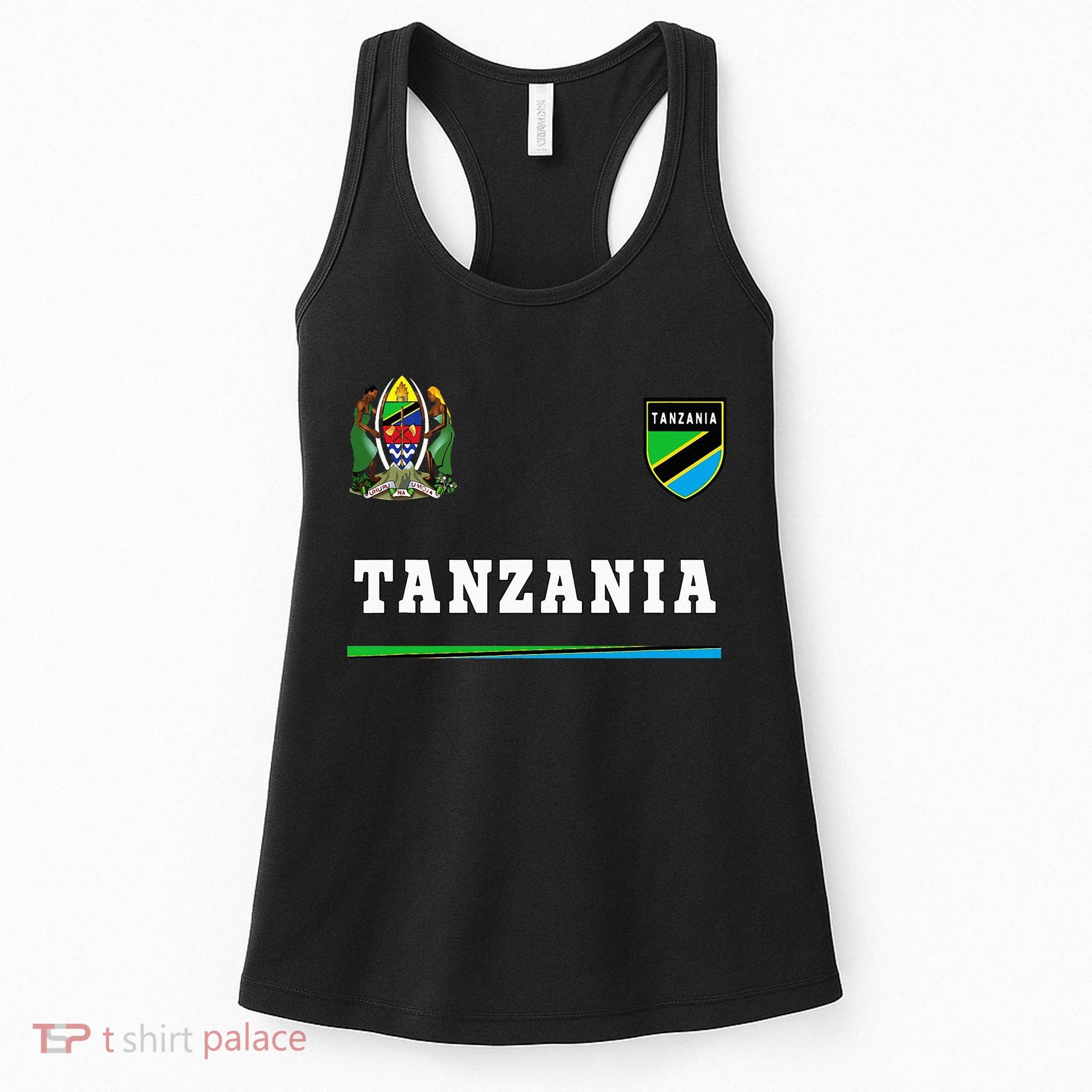 Tanzania Sport Soccer Jersey Flag Football Women's Tank Top