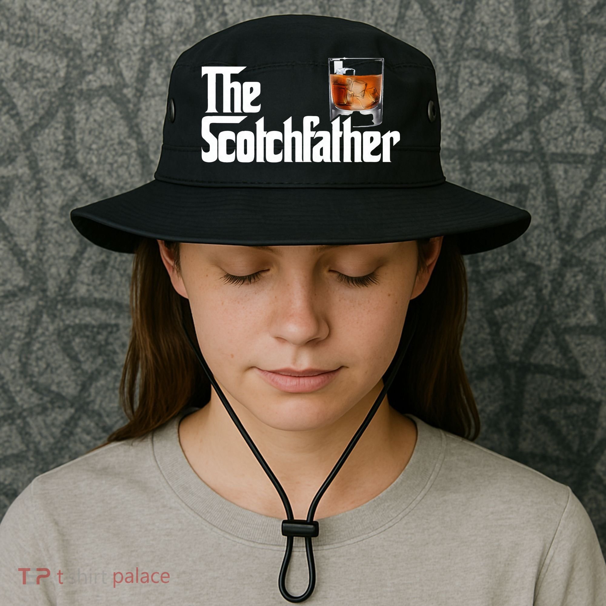 The Scotchfather Scotch Father Dad Fathers Day Drinking Bucket Hat