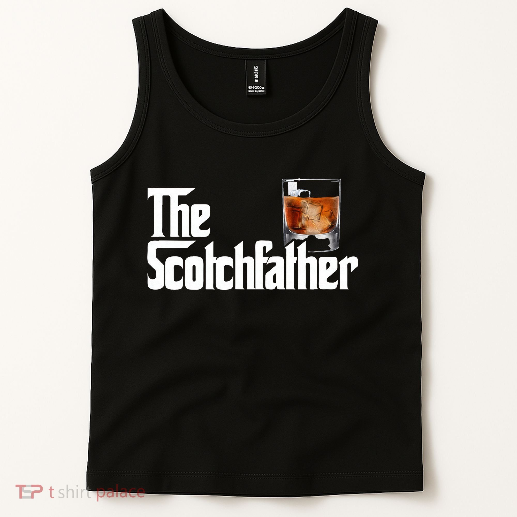 The Scotchfather Scotch Father Dad Fathers Day Drinking Tank Top
