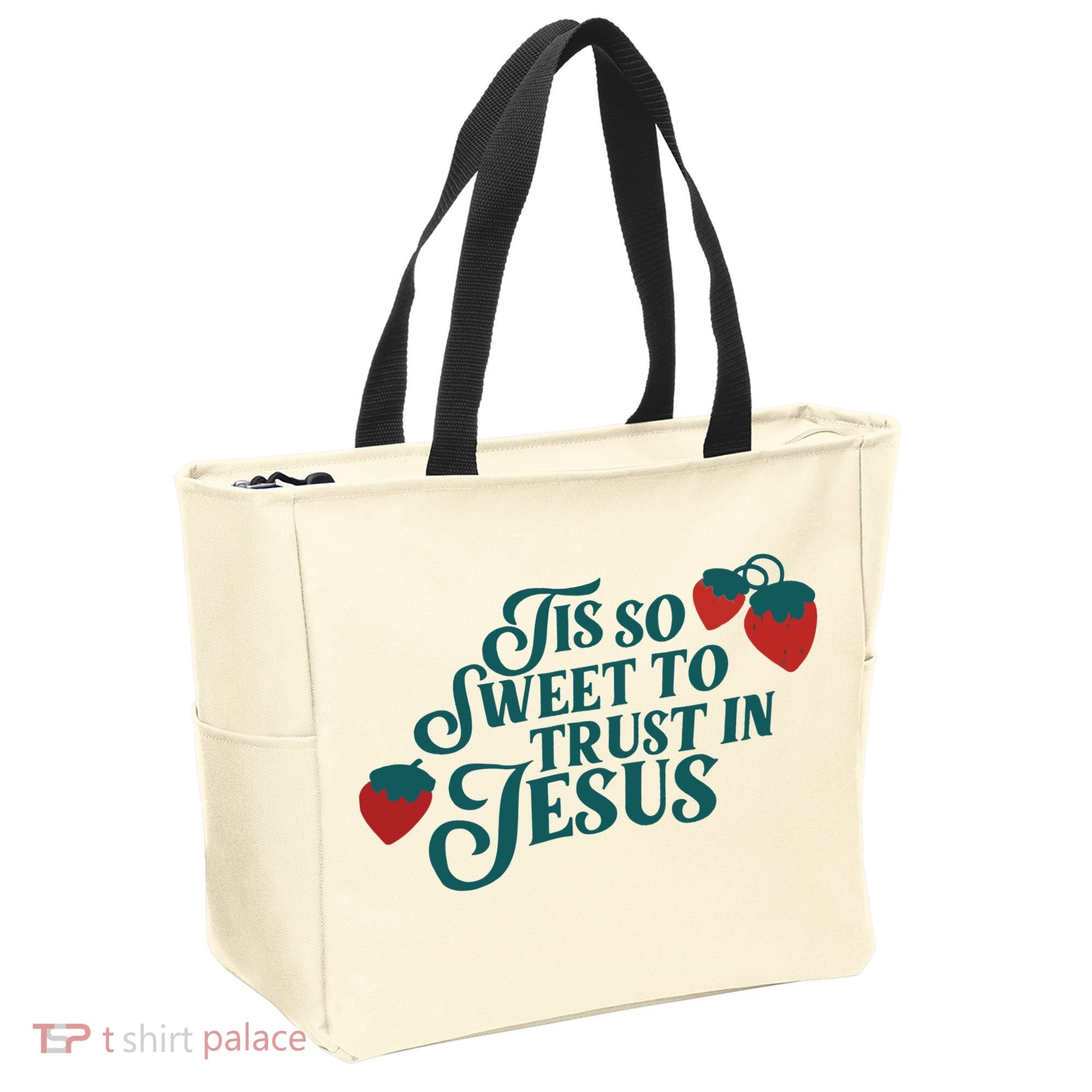 Tis So Sweet To Trust In Jesus Tote Bag