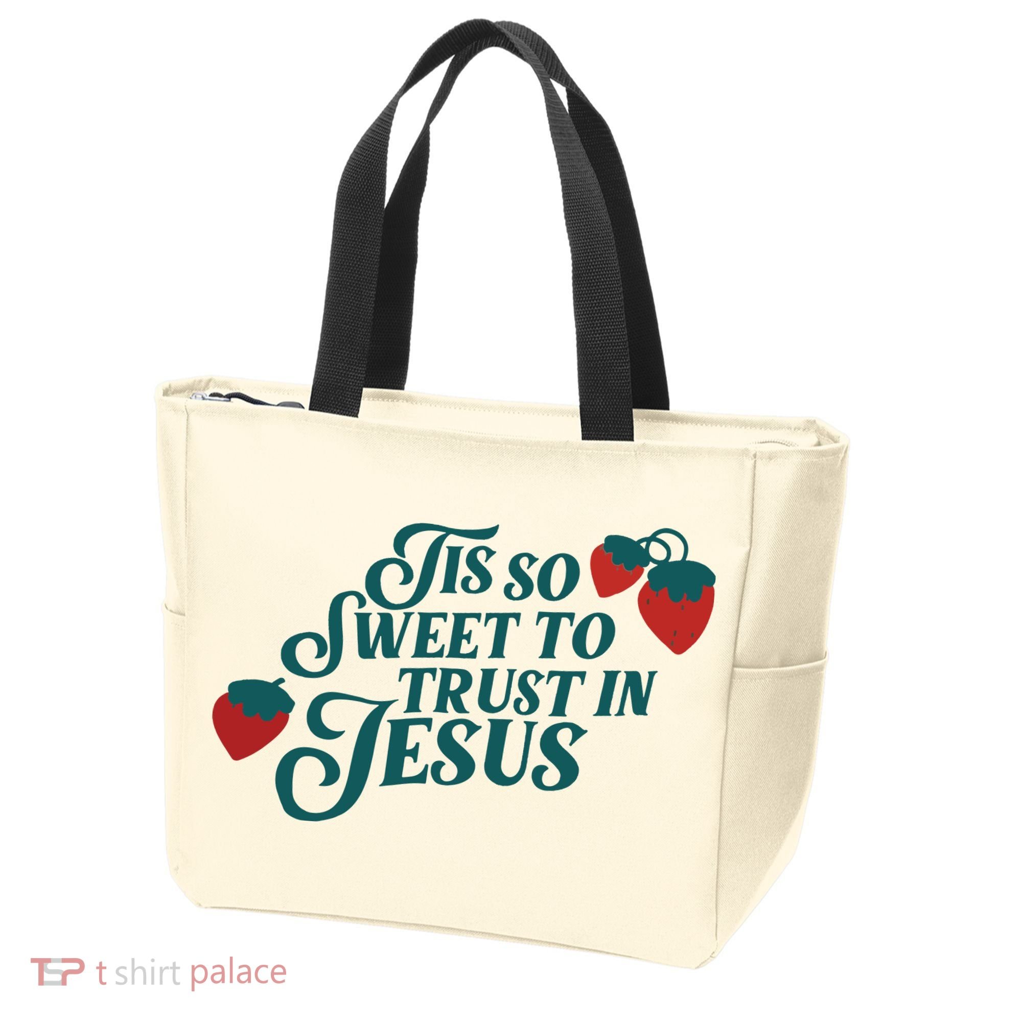 Tis So Sweet To Trust In Jesus Tote Bag