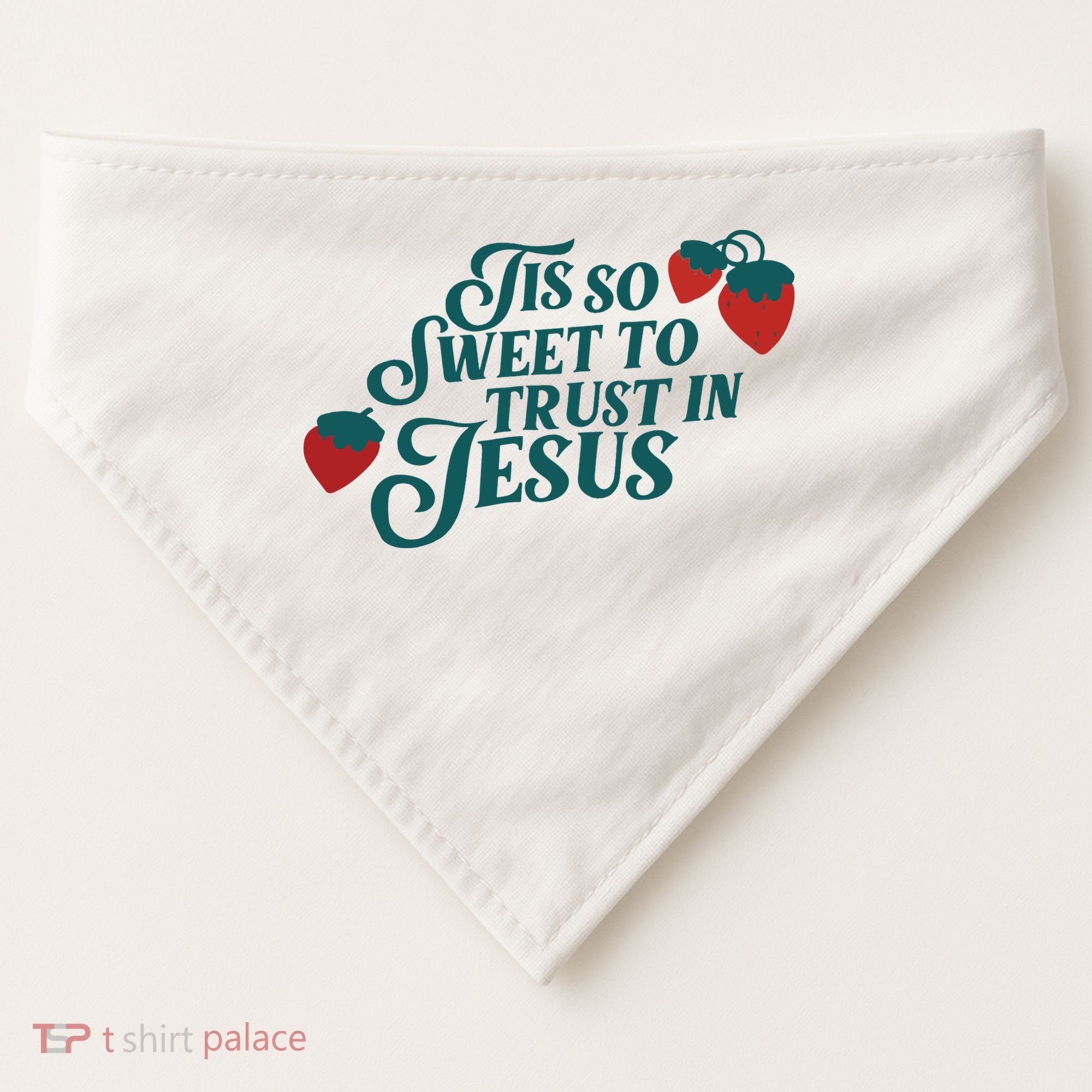 Tis So Sweet To Trust In Jesus USA-Made Doggie Bandana
