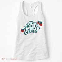 Tis So Sweet To Trust In Jesus Women's Tank Top thumb 0