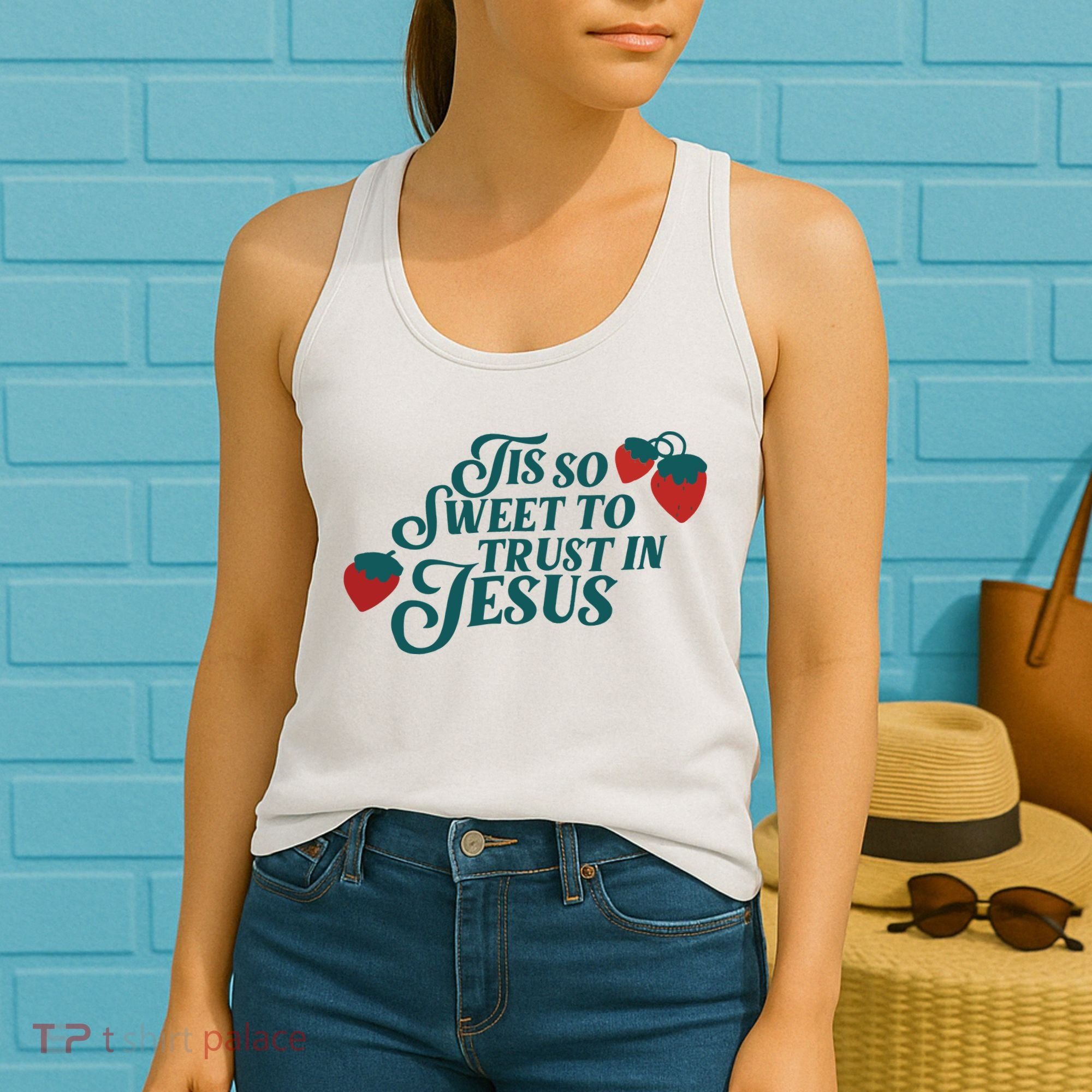 Tis So Sweet To Trust In Jesus Women's Tank Top