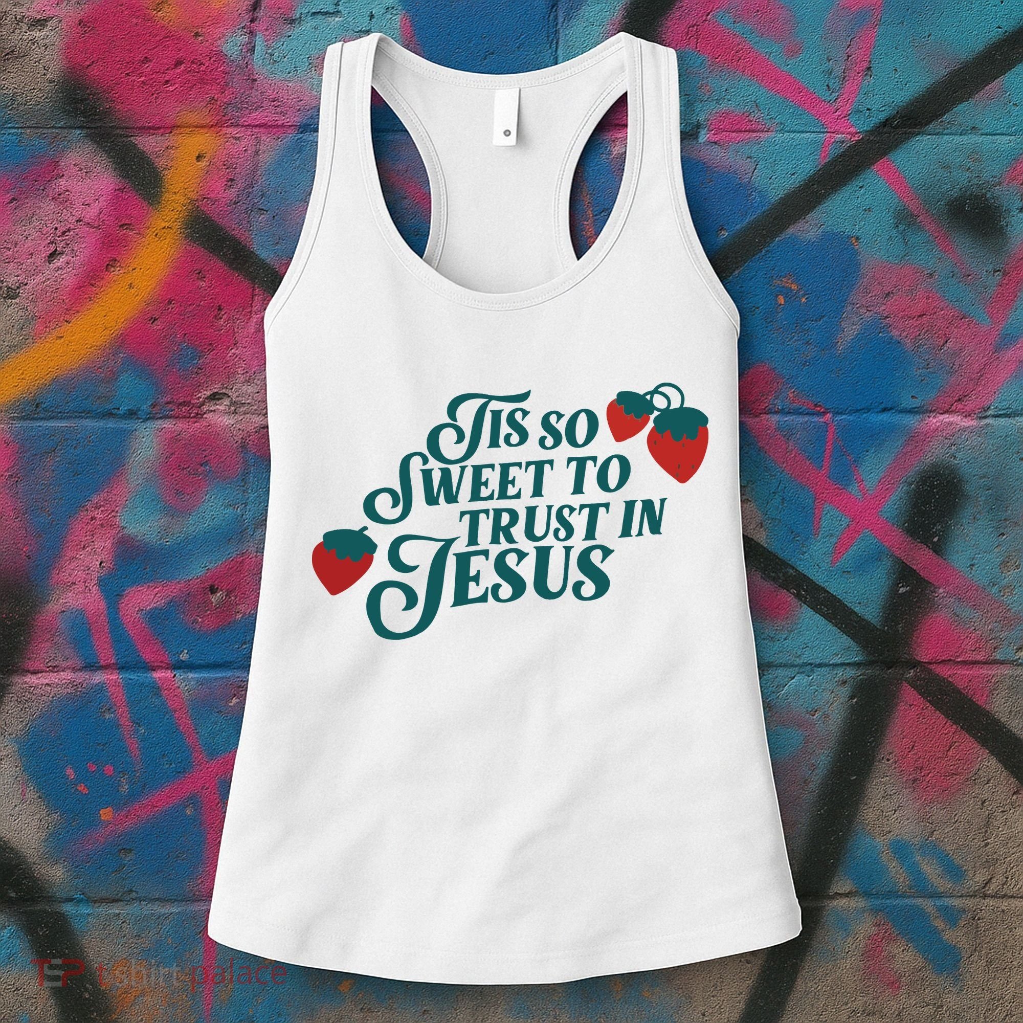 Tis So Sweet To Trust In Jesus Women's Tank Top