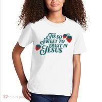 Tis So Sweet To Trust In Jesus Kids T-Shirt thumb 2