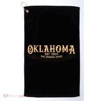 The Sooner State Oklahoma Golf Towel thumb 0