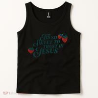 Tis So Sweet To Trust In Jesus Tank Top thumb 2