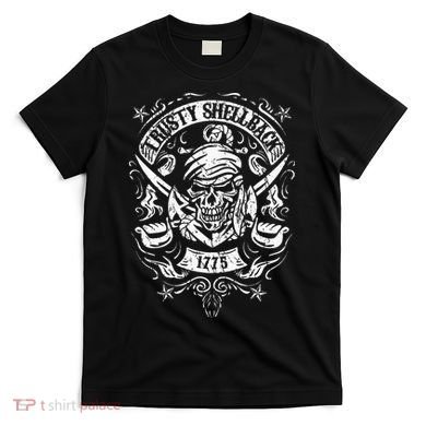 Trusty Shellback Skull And Swords Equator Crossing Naval Art T-Shirt