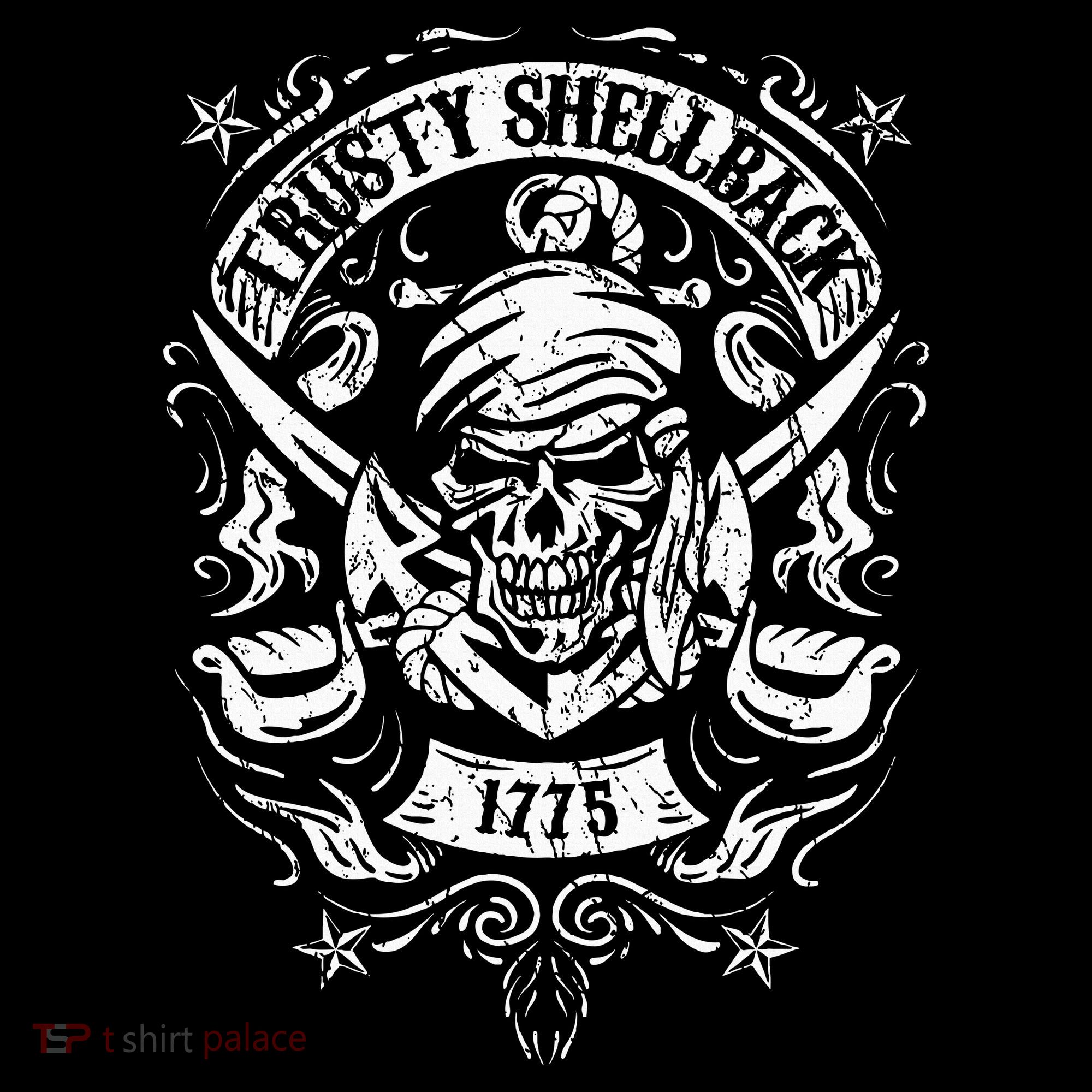 Trusty Shellback Skull And Swords Equator Crossing Naval Art Women's Hoodie