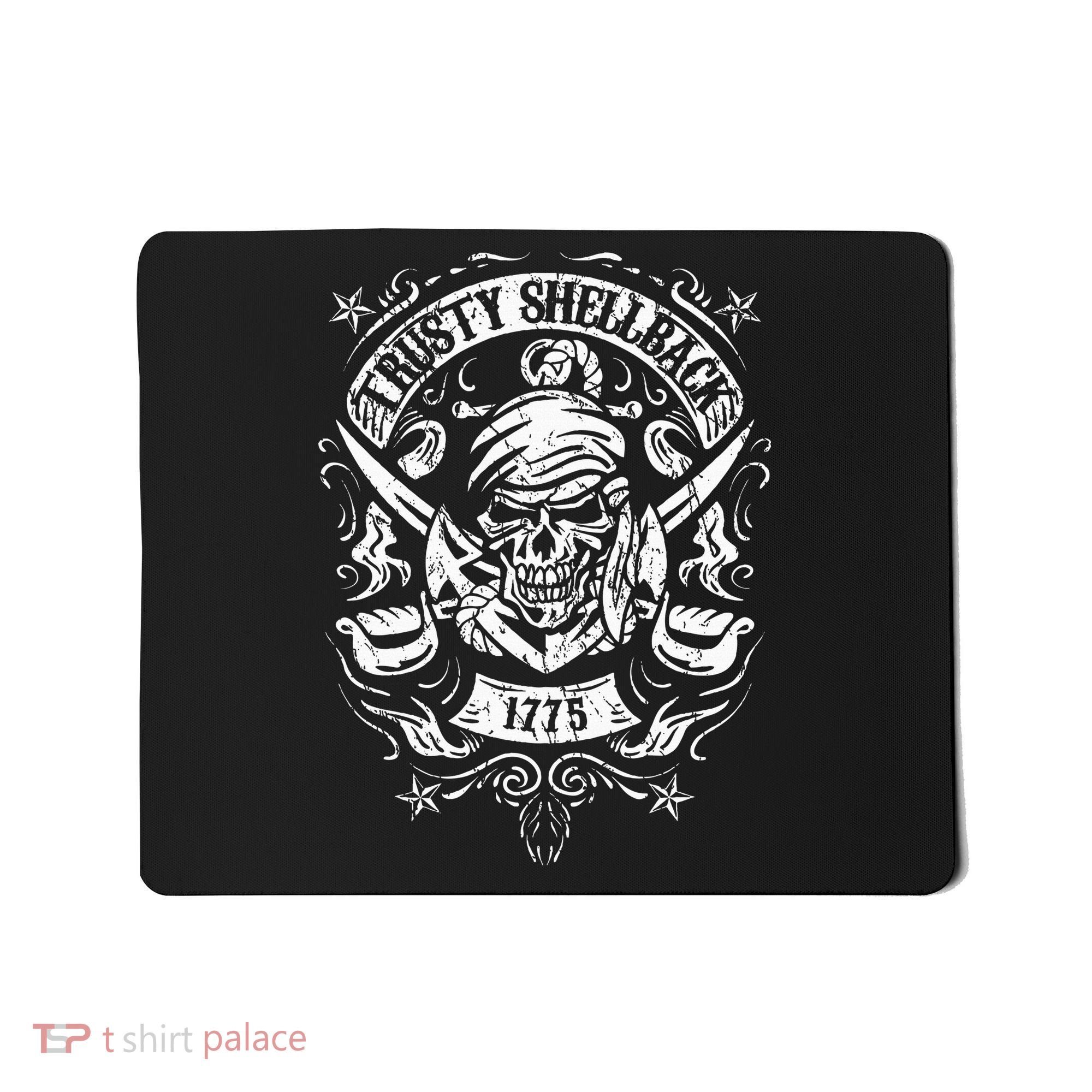 Trusty Shellback Skull And Swords Equator Crossing Naval Art Mousepad